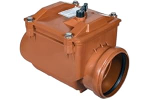 ISTA TOOLS Rückstauklappe Ø DN 125 Rückstauverschluss Rattenschutz für HT - KG Rohre Rückschlagklappe abwasser (DN 125)