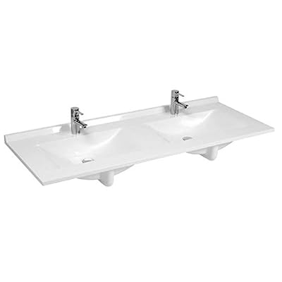 UneSalleDeBain Plan double vasque en résine ANDERNOS - 140 cm