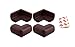 Grasshopr - Pack of 4 THICK "BROWN" Baby Child Infant Kids Safety Safe Table Desk Corner Edge Cushions Guard Protector RS.249.00