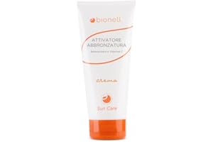 Crema corpo Attivante attivatore Abbronzatura 200 ml Bionell Con Burro di Karité e Aloe abbronzante protezione solare