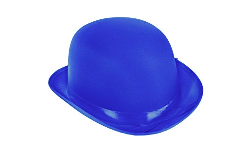 blue bowler hat
