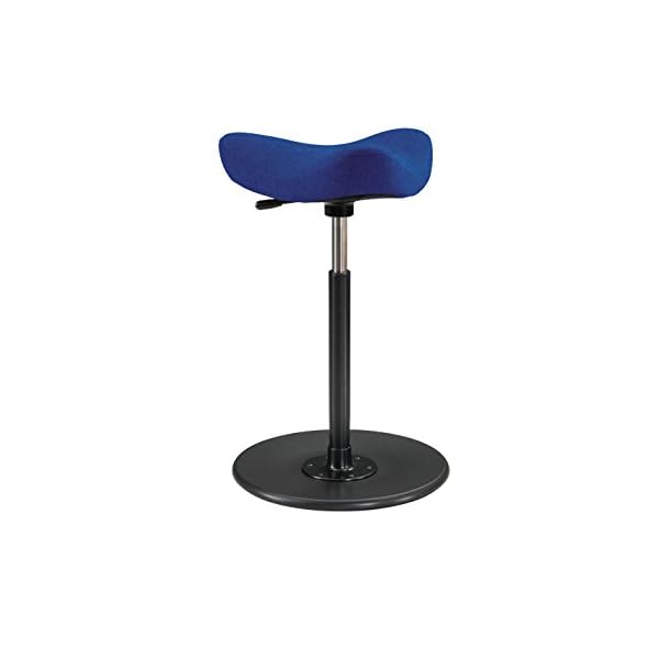 Varier Furniture AS Movement Chairs Move Stool, 43 x 43 x 56 - 82 cm, Blue