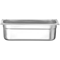 HENDI Gastronorm container, voedsel opslag container, temperatuurbestendig van -40° tot 110°C, vaatwasserbestendig, geur en smaakloos, 4L, polycarbonaat, GN 1/3, 325x176x(H)100mm, transparant
