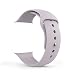 Produktbild ZRO für Apple Watch Armband, Soft Silikon Ersatz Uhrenarmbänder für 38mm iWatch Serie 3/ Serie 2/ Serie 1, Größe M/L, Lavendel