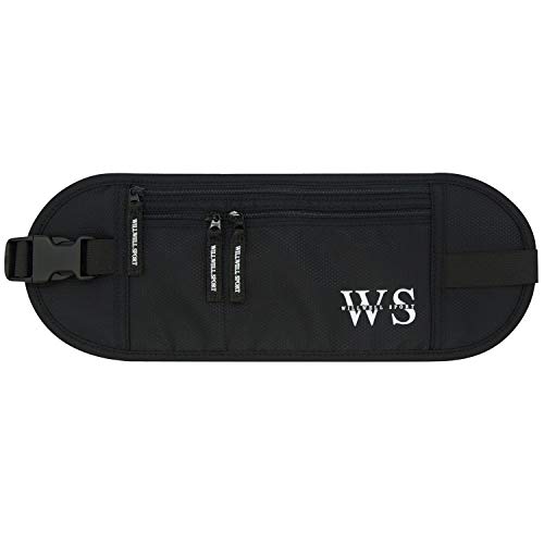 Ceinture pour sécurité caché voyage taille pochette pochette pour téléphone cartes passeports Cash clés léger hautequalité RFID imperméable respirante matériau protègent votre précieux de dissimuler.