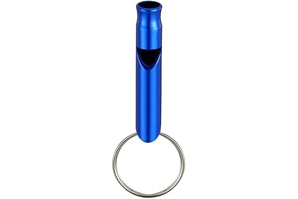 CABLEPELADO Sifflet de survie | Sifflet d'urgence | Sifflet de sport | Alliage d'aluminium | Convient pour les activités de plein air | Bleu