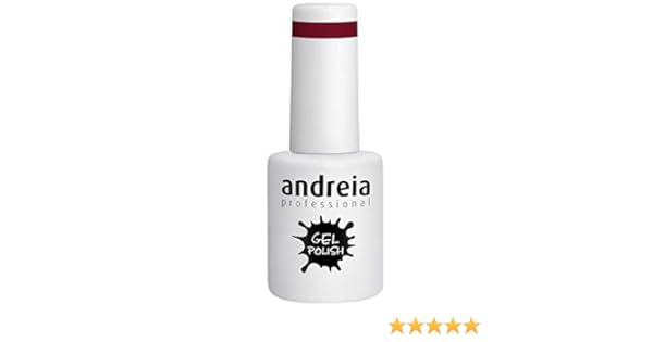 Andreia Vernis à Ongles Gel Semi Permanent Couleur 296 Rouge Nuances De Rose 10 Ml