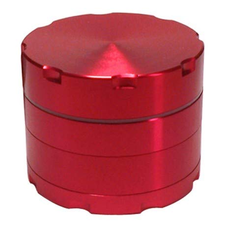 Dipse Grinder in Alluminio, 4 Pezzi, in Alluminio aerospaziale fresato CNC, Diverse Misure e Colori, per l'uso di Erbe e Tabacco.