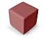 Produktbild KUBUS Sitzwürfel Bandscheibenhocker Sitzhocker Fußhocker in weinrot 50x45x45 cm, weinrot