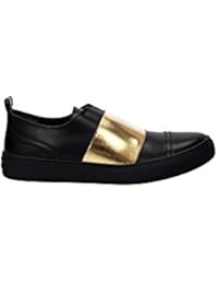 BOSTONFLATBLACKGOLD Jimmy Choo Sneakers Mujer Piel Negro