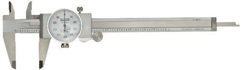 Fowler 52-008-706-0, Premium Dial Caliper With 0-6" Measuring Range (White)
