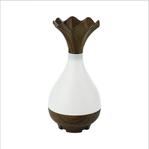 XIAOYA Wood Grain Ultrasonic Aroma Electric Essential Oil Diffuser Air Humidifier 95ML USB For Home Office,Darkwood