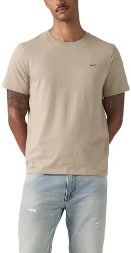 Levi's SS Original HM T-Shirt, Cachi Vintage, L Uomo