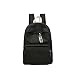 Produktbild Pure Color Dual Umhängetaschen stilvollen englischen von schulmappen Paare Studenten Rucksack, Schwarz