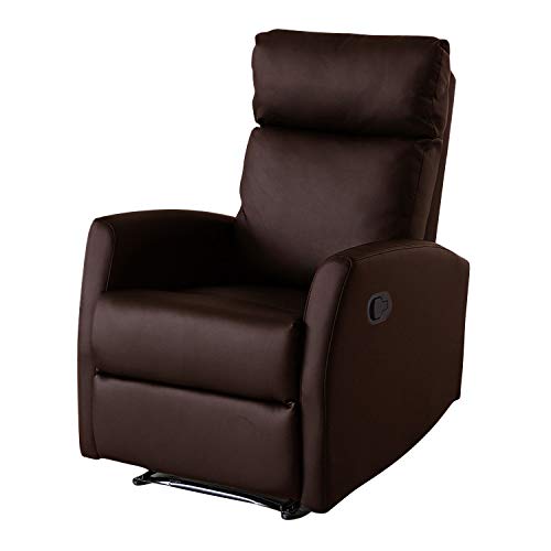 TENDENCIA UNICA Sillón de Relax Excelence Full PU Anti-Cuarteo. Pared Cero. Económico y con Las Mejores Calidades. (Color) (Chocolate)