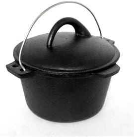 Warrior Stoves WSCWSP4.5QT Cast Iron Stock Pot / Dutch Oven Approx. 4.5Qt Camping Bushcraft Kitchen