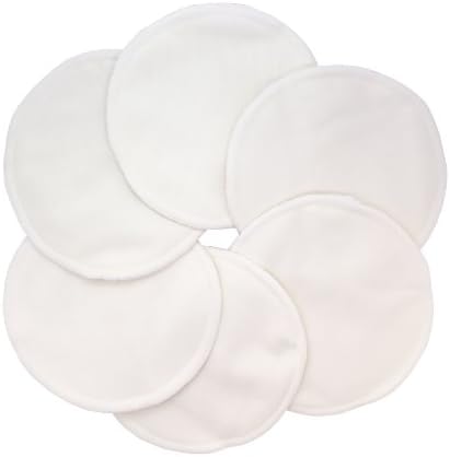 Ana Wiz Washable Natural Bamboo Breast Pads (Pack of 12, Natural)