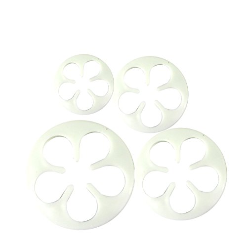 joyliveCY 4ST Rose Blume Kuchen Fondant Ausstechformen - 2