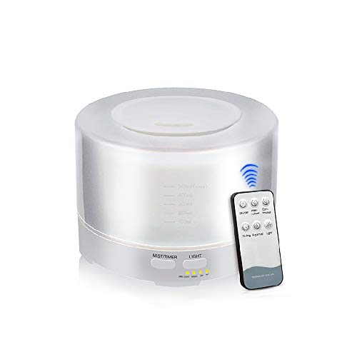 Preisvergleich Produktbild MTSBW Fernbedienung Haushaltsgeräte Bunte Duftlampe Ultraschall-Luftbefeuchter 700ML Große Kapazität Umwelt Aromatherapie Maschine Familie Yoga Schlafzimmer Büro