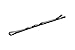 Sabrina Ball Pointed Hair Grips, Waved Black 48 mm - Box of 72 Cards