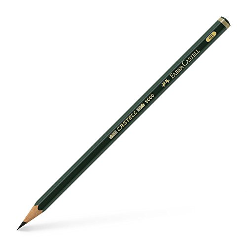 Faber-Castell 119006 - Bleistift Castell 9000, Härtegrad 6B