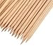 CRYSTALUM® 100pcs Nail Art Design Orange Wood Stick Long 18cm Cuticle Pusher Tool Remover Manicure Care