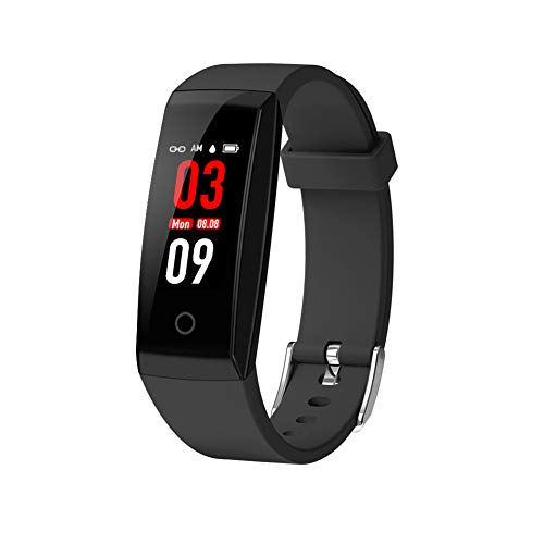 Preisvergleich Produktbild Symbat Fitness-Armband, Blutdruckmessgerät, Herzfrequenzmesser, wasserdicht, Schrittzähler, Überwachung für iOS Android