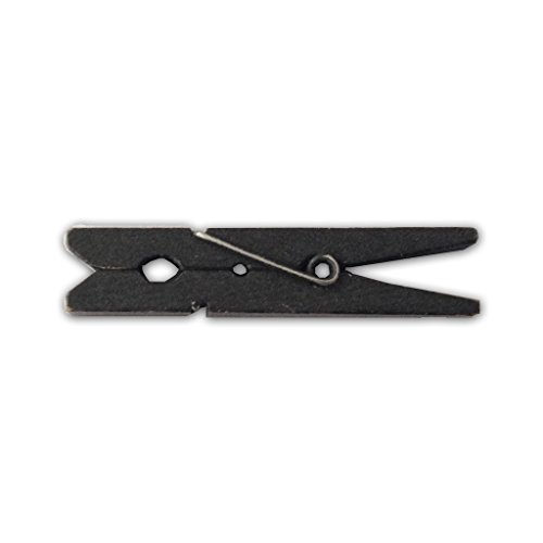 LWR Stellmotor Crafts Holz kleine Wäscheklammern 1–7/20,3 cm 4,8 cm 50 Stück pro Pack schwarz