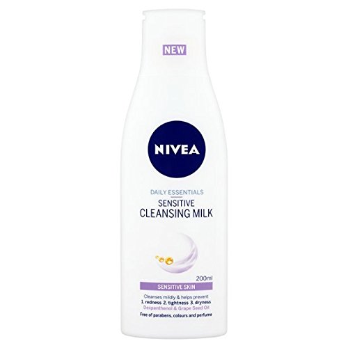 Nivea Daily Essentials Sensitive Cleansing Milk, 200 ml - Pack of 3