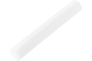 QUARKZMAN ABS plaststavar, diameter 30 mm längd 200 mm vit | Plaststav rund för mekanisk användning, skolprojekt, verkstadsap
