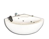 Bañera de hidromasaje Modelo DUBAI 135 X 135 cm Esquina bañera de hidromasaje para dos, fácil de montar y operar. Para una terapia relajante, con todas las funciones. El elegante diseño encaja en cualquier cuarto de baño, la fabricación es de alta calidad con estructura reforzada adicional. NUEVO MODELO! IMPORTANTE: NUESTRO PRODUCTO ES DIFERENTE A TODOS ESTOS MODELOS EN INTERNET PORQUE 'tiene todas estas características y opciones INCLUIDO