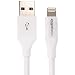 Produktbild AmazonBasics Lightning auf USB A Kabel, Apple MFi Zertifiziert - 10 cm , 1er Pack - Weiß
