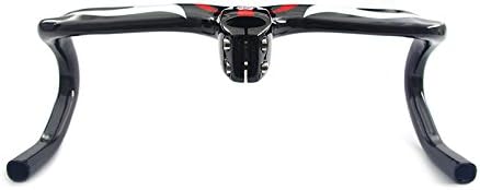 Full Carbon Road Bike Integrated Drop Handlebar MTB Bar 28.6mm Stem Steerer 400/420/440mm