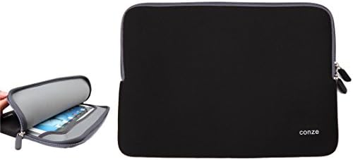 Conze 13 inch Universal Water-resistant Neoprene Carrying Sleeve Case Compatible with Toshiba Z40-C/Tecra A40-C,Dell Latitude 5404/E7470/7370,Lenovo E470/Yoga 910/ThinkPad 13 in Grey