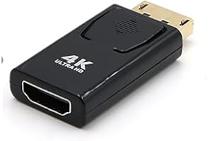 JEYEFFE J&J DisplayPort Dp A HDMI Femelle Convertisseur Pour PC TV Displayport Mâle 4K Vidéo Adaptateur HDMI Femelle