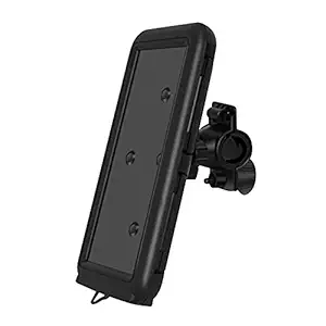 Humble Shock & Dustproof Handlebar Mount DS-DC1 Mobile Phone Holder Case with Touch Screen, 360 Rotation for Bike/Cycle, (Black, Compatible with 4.7 to 6.5 Inches)