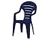 Produktbild Jardin 142671 Stapelsessel Bonaire, Vollkunststoff, 55.5 x 57 x 92 cm, blau