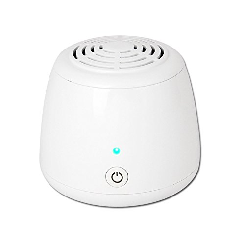Mini Ozon Ionischer Luftreiniger, Ionisierer,Desinfektion Geruchskiller und Deodorizer für Kleiderschrank, Auto, Küche, Raucher, Bakterien und Gerüche beseitigen, per USB oder Batterien betreiben - 5
