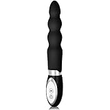 Vibrador, Loveryoyo Vibrador Sexual Ondulado, Silicona medicinal, Impermeable para Adulto Pareja ( Color Negro )