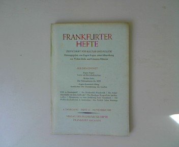 Der Nationalismus der SED. In: Frankfurter Hefte, Zeitschrift für Kultur und Politik. 3. Jahrgang, Heft 11 1948