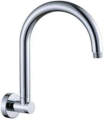 Artbath Brass Gooseneck Wall Mounted Shower Arm with Flange for Shower Head, Polished Chrome
