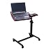 Produktbild GWM Tragbarer Laptop-Ständer-Schreibtisch mit Mauspad höhenverstellbar 360 ° drehbare Lenkrollen (Farbe : Brownish red)