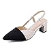 Produktbild 2019 Summer Heel Sandals Women Pointed Toe Color Mixed Elastic Band Shoes Fashion Office Ladies Plus Size 34-43 White 9.5