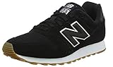 Cierre: Cordones New Balance 373, Zapatillas para Mujer, Negro (Black/White BTW), 37.5 EU