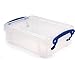 Produktbild 6 x Really Useful Box Aufbewahrungsbox 0,75 Liter inkl. Deckel - transparent