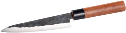 PEARL Allzweck-Küchenmesser mit Griff aus Afrikanischem Rosenholz