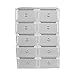Produktbild Starker Schuhkoffer Mit 10 Verdickten Schubladen Transparente Aufbewahrungsbox Rechteck Schuh Organizer Fall Halter