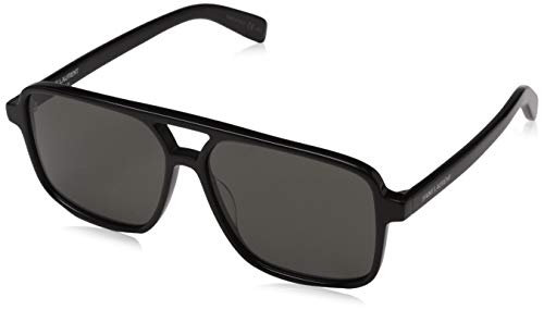 Preisvergleich Produktbild Saint Laurent Damen Sonnenbrille SL 176 001 58, Black / Grey