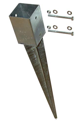 Preisvergleich Produktbild Einschlagbodenhülse 9x9x75 cm inkl. Befestigungsset