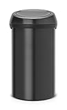 Brabantia 402562 Poubelle Touch Bin, 60 L - Noir mat